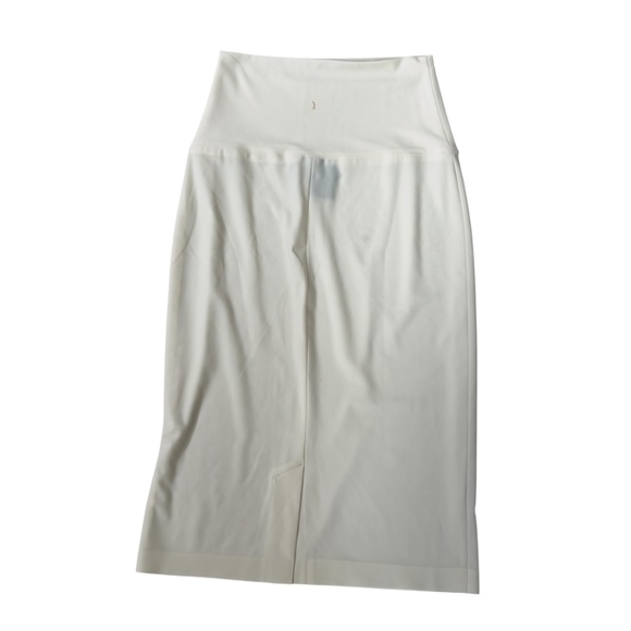 Norma Kamali Straight Antique White Midi Womens Skirt Size XSmall - Picture 2 of 8